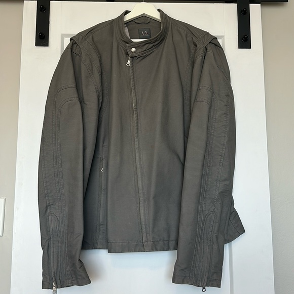 Armani Exchange - canvas biker jacket - Picture 1 of 5